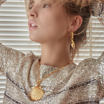 PUZZLE CONICAL SHELL EARRINGS