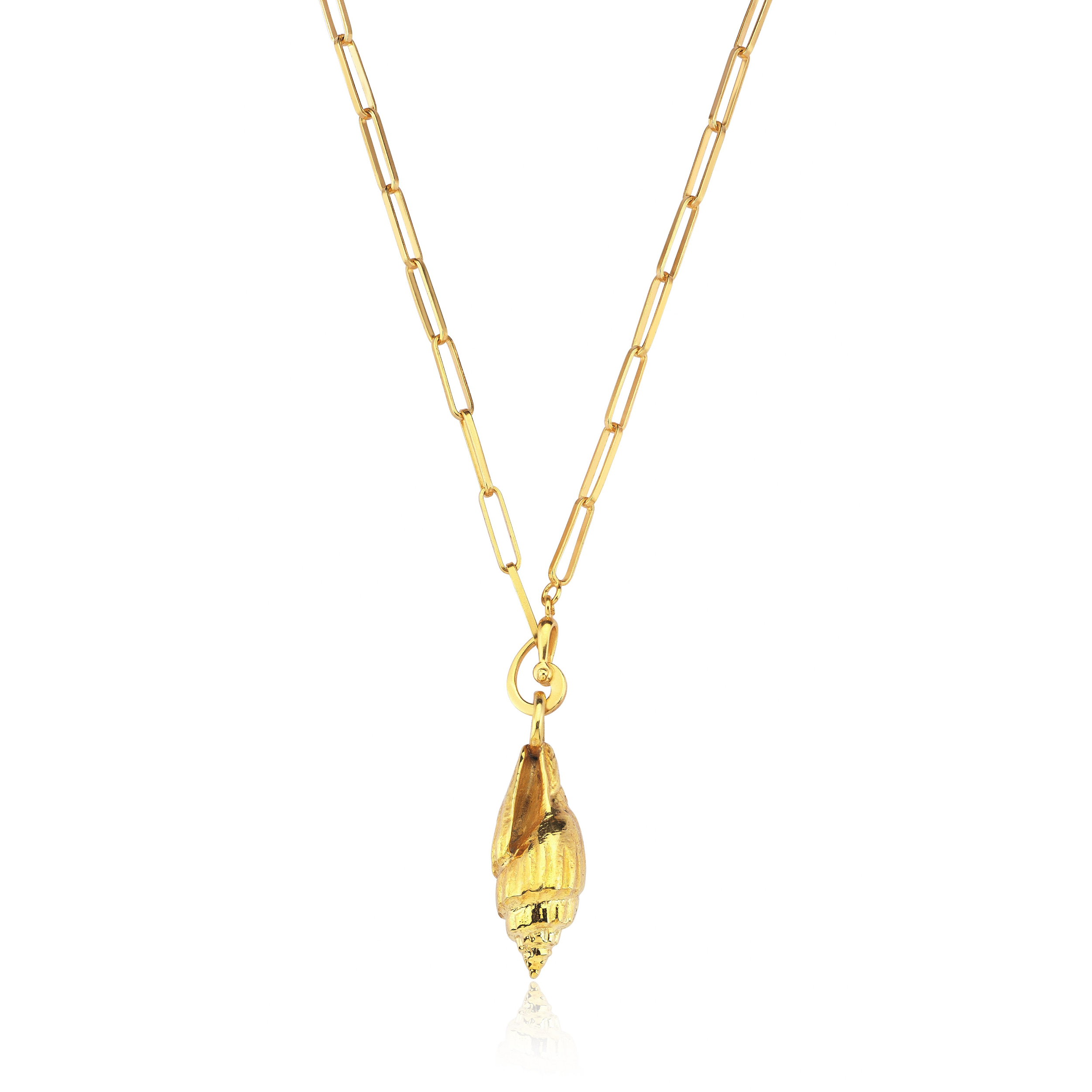 BIG CONICAL SEASHELL NECKLACE