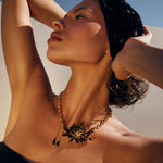 Anemone Lumiere Necklace - Siyah