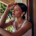 Anemone Lumiere Necklace - Beyaz